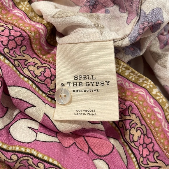 SPELL BUTTERCUP ROMPER EUC SIZE SMALL BEACH 🏖 VACATION BOHO - Picture 7 of 8